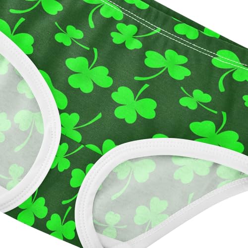 Joisal Green Shamrock Clovers Girls Underwear Toddlers 2t Cotton Little Girl Panties Designer Briefs Undies Kids4