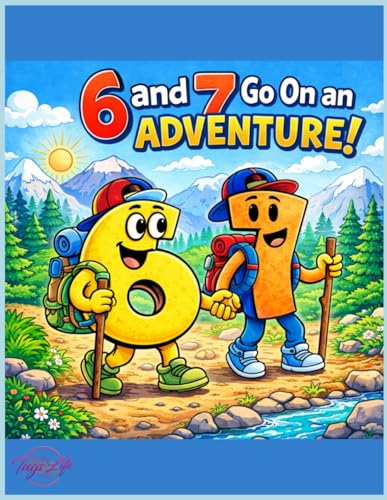 6 and 7 Go On an Adventure: A 67 Coloring Book for Kids (The Numbers League Adventure Series) image 2