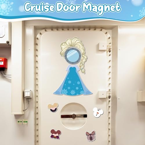 Set de 7 imanes decorativos temáticos princesa y crucero miniatura 4