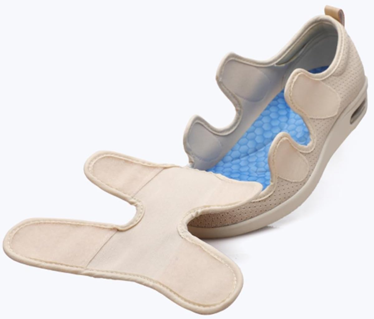 Pantofole Diabetici Uomo Calzatura Sanitaria Stretch Riabilitazione Postoperatoria Scarpe Scarpa Ortopedica Per Viaggi, Interni Ed Esterni Pollice Valgo Calzature Sneakers