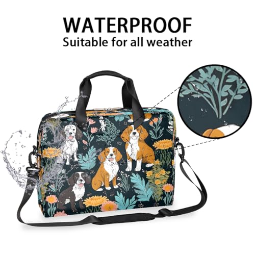 Mochila para portátil 15.6-16 pulgadas con diseño floral y correa miniatura 3