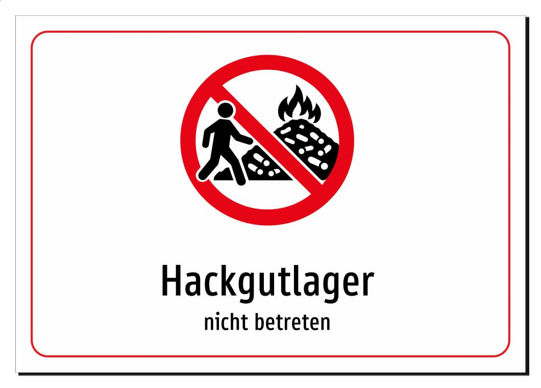 43529-DE-S-09 | Hackgutlager - nicht betreten