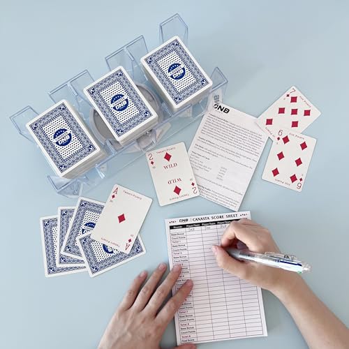 Juego de Canasta DNB con 9 barajas azules miniatura 6
