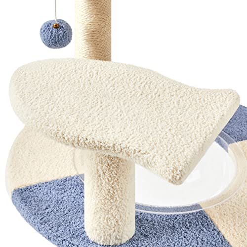 Árbol para gatos 35in con base reforzada y bola colgante miniatura 6