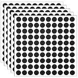 500 Stück kleine Filzpunkte, 1 cm Schwarze Selbstklebende Filzkreise, Selbstklebende Filzgleiter Eva runde Schwarze Filzaufkleber Möbelpads für Bastelarbeiten, Kostümaufkleber