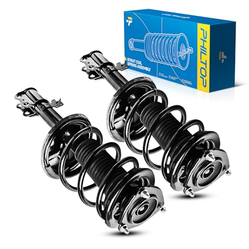 Image of PHILTOP Front Struts for R-AV4 2000-2005, Shock Absorber Complete Suspension 171453 /171454, Struts with Coil Spring Assemblies SAA827 2 Pcs