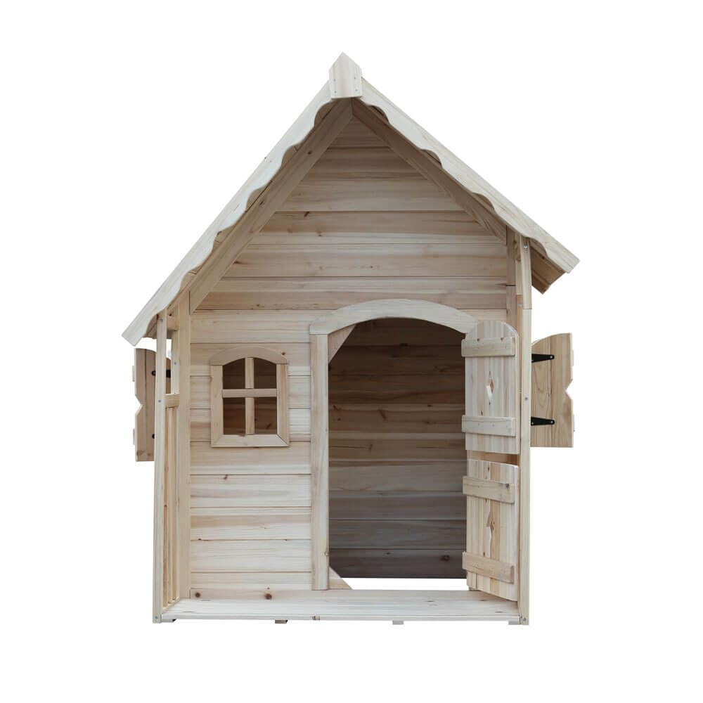 Home Deluxe Spielhaus Kimi – Natur | Holz-Kinderhaus für Garten & Outdoor-Spielspaß