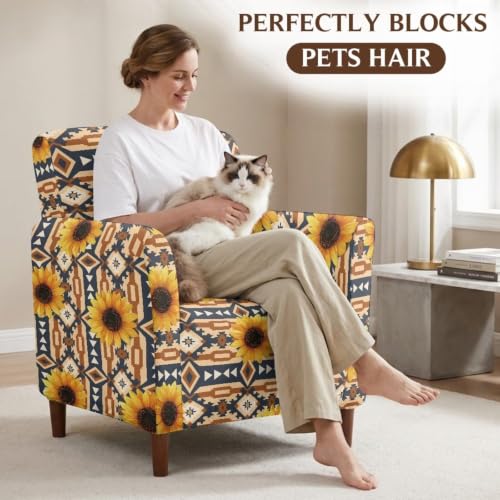 Funda para sillón elástica azteca protector de muebles salón 6
