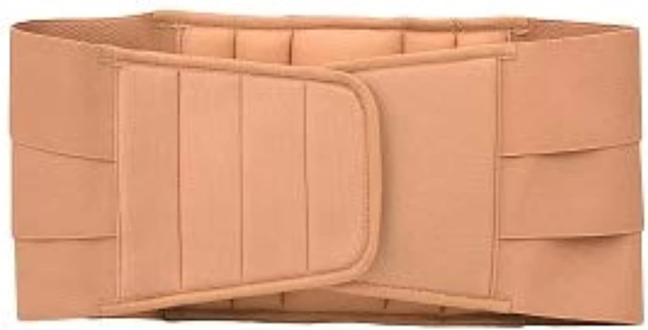 Drytex Lumbar Sacral Belt for Lower Back Pain for Men and Women, Small (26-32 Inches), Ventilated Elastic Support, Malleable Metal Splints for Sciatica and Post-Op Recovery