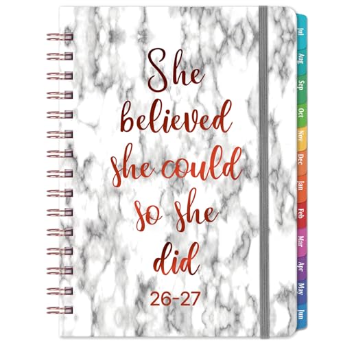 2026-2027 Planner - Academic Planner Weekly and Monthly July 2026 - June 2027 for 12 Months 8.43 x 6.3 Planners 2026-2027 Weekly and Monthly with Tabs Pocket