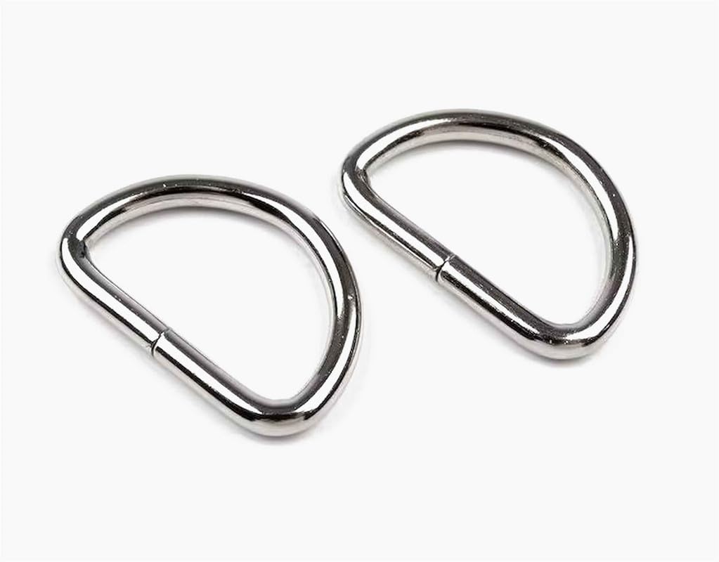 Craft Affair | D Ring (3cm, Pack of 5) Durable, Secure For Purse & Bags: Silver-image-48