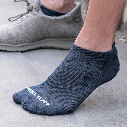 Image of HEELIUM Bamboo Ankle Socks for Men & Women | Ultra-Soft, Odour-Free, Thin & Breathable | 3X Softer than Cotton | Sizes - M (UK 4-8) & L (UK 9-13)