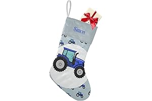 Custom Tractor Personalized Christmas Stocking