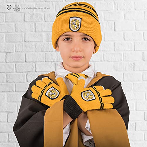 Image of Cinereplicas Harry Potter - Beanie and Gloves Set - Kids - Gryffindor /Slytherin /Ravenclaw /Hufflepuff - Offcially licensed