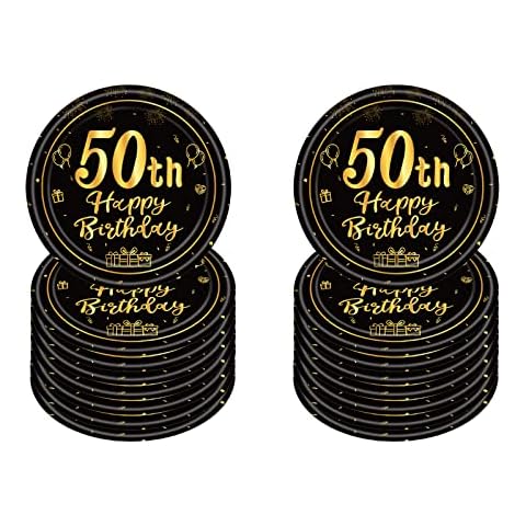 Assiettes Jetables POPOYU 16 PCS Cover