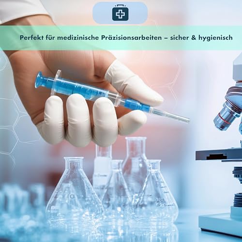 THERACASO Einweg Latex Fingerlinge | puderfrei | hygienisch & reißfest | 100 Stück | Größen S–XL | für Pflege, Kosmetik, Verband, Lebensmittelkontakt | medizinisch, nicht steril M