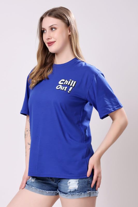 Image of London Hills Women's Cotton Blend Oversized Fit Oversized Tshirt | Oversized Tshirt - Pack of 2