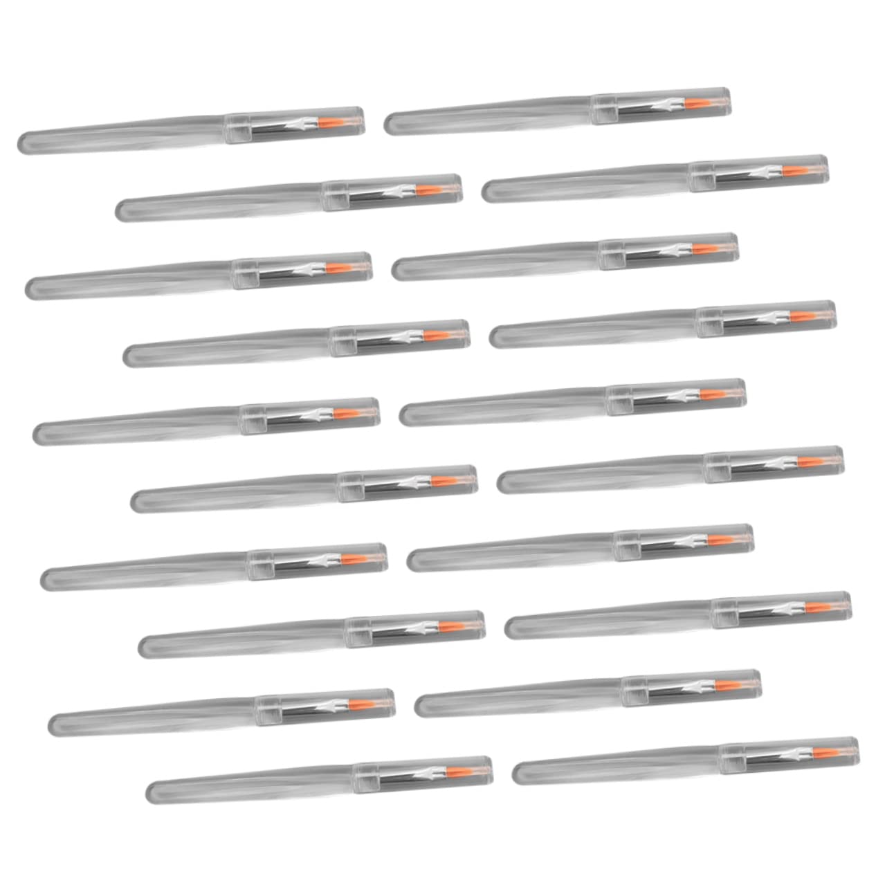 Healvian 20Pcs Portable Lipstick Applicators Handle Lip Brush for Eyeliner Lip Mask Makeup Essentials Easy to Carry Purse Cosmetic Bag