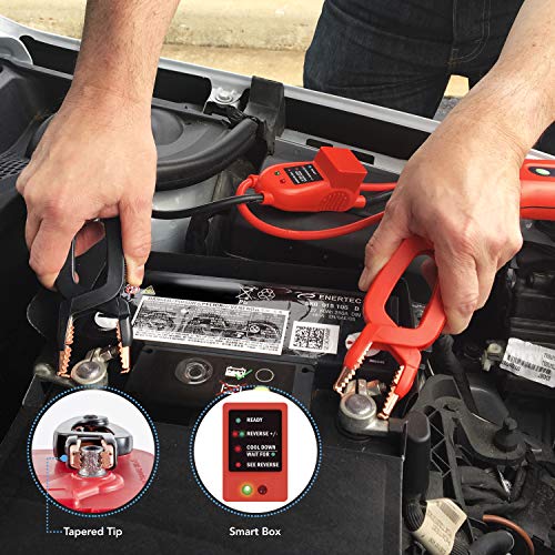 WEEGO 66 Jump Starting Power Pack  2500 Peak Amps 660 Cranking Amps High Performance Lithium Ion Jump Starter Quick Charges Phones 600 Lumen LED Flashlight Water Resistant - Thumbnail 4