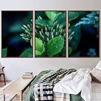 3 Piece Framed Canvas Wall Art Bohemian Colorful Bouquet Canvas Prints Home Artwork Decoration for Living Room,Bedroom - 16