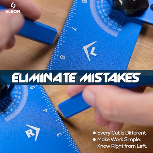 Eleon Stair Tread Template Tool - Aluminum Alloy Stair Tread Jig for Accurately Measuring Angle, Length, & Depth, Stair Gauge Measuring Tool, Compatible with Many Types of Layout Projects - Image 6