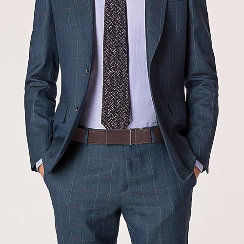 SENDEFN 2 Pack Ratchet Belt Men, Men Leather Belts in Gift Set Box for Dress Casual, Size Adjustable Trim to Fit2