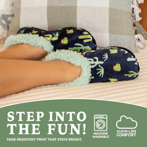 Image of Lazy One Fuzzy Slipper Socks for Women, Fleece House Slippers, Indoor Socks