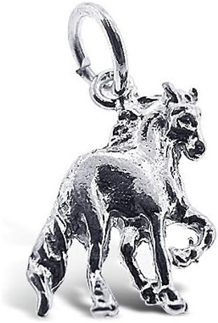 Sterling Silver 925 Authentic Horse Charm. Adjustable Fit with High Quality Finish.