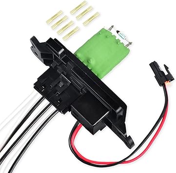 FAERSI 89019088 HVAC Blower Motor Resistor Kit with Harness Compatible with 2003-2006 Chevy Silverado Tahoe Avalanche Suburban GMC Sierra Yukon Cadillac Escalade Replaces# 973-405, 15-81086, 22807123