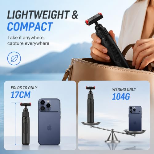 Image of ZORBES 40cm Selfie Stick Tripod Stand for Osmo Action 6 & Nano Accessories | Hands-Free Shooting, Selfie Stick and Tripod Modes, Compatible with DJI Osmo Action 6 and Nano Accessories