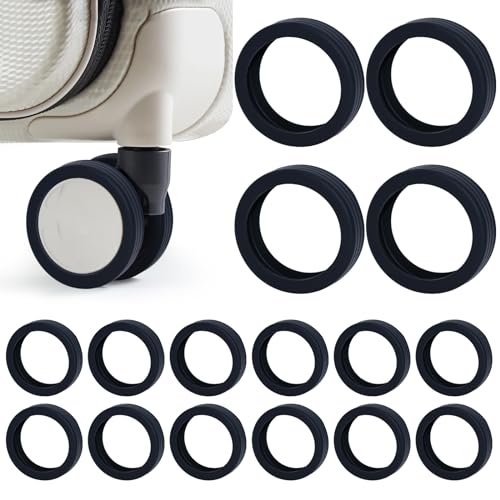 Aimeke 16 Pcs Cubiertas De Ruedas De Equipaje De Silicona Protectores De Ruedas De Equipaje Fundas Para Ruedas De Equipaje Para La Mayoría De Equipaje De 8 Ruedas Negro Aimeke 16 Pcs Cubiertas De Ruedas De Equipaje De Silicona Protectores De Ruedas De Equipaje Fundas Para Ruedas De Equipaje Para La Mayoría De Equipaje De 8 Ruedas Negro