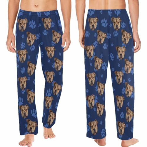 MyPupSocks Custom Face Pajama Pant Christma Pajama Bottoms Personalized Pajama for Boyfriend Girlfriend Pajama Bottoms Scok4