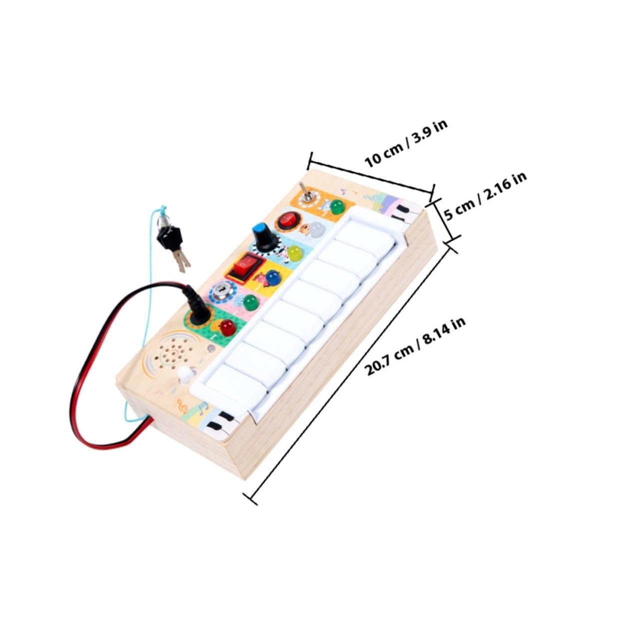 Juguete Musical de Madera Led, 1 Pieza, Electrónico, para Niños