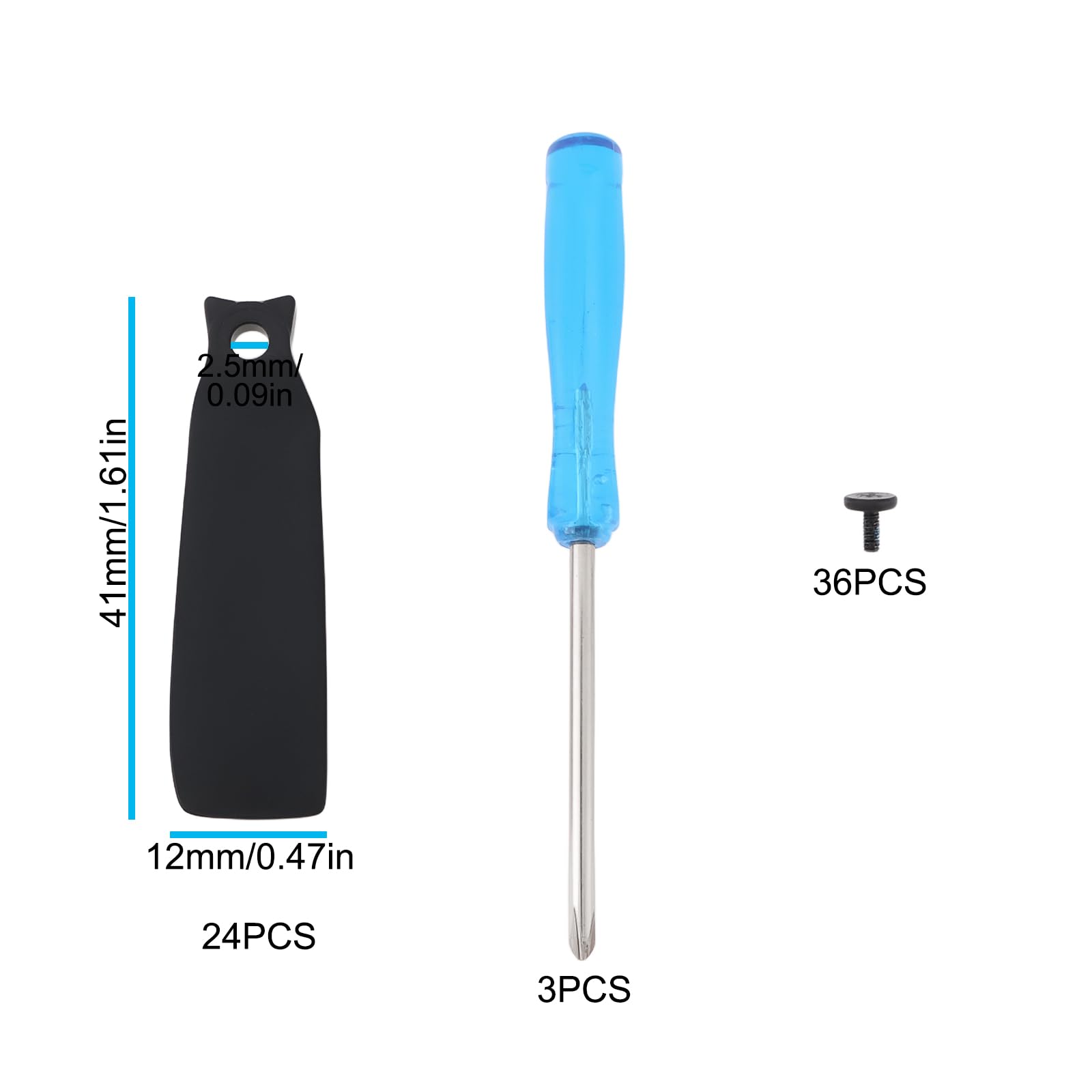 eMagTech 24pcs Drone Propellers Replacement Parts Compatible with DJI Flip with Screws and Screwdrivers - Image 4