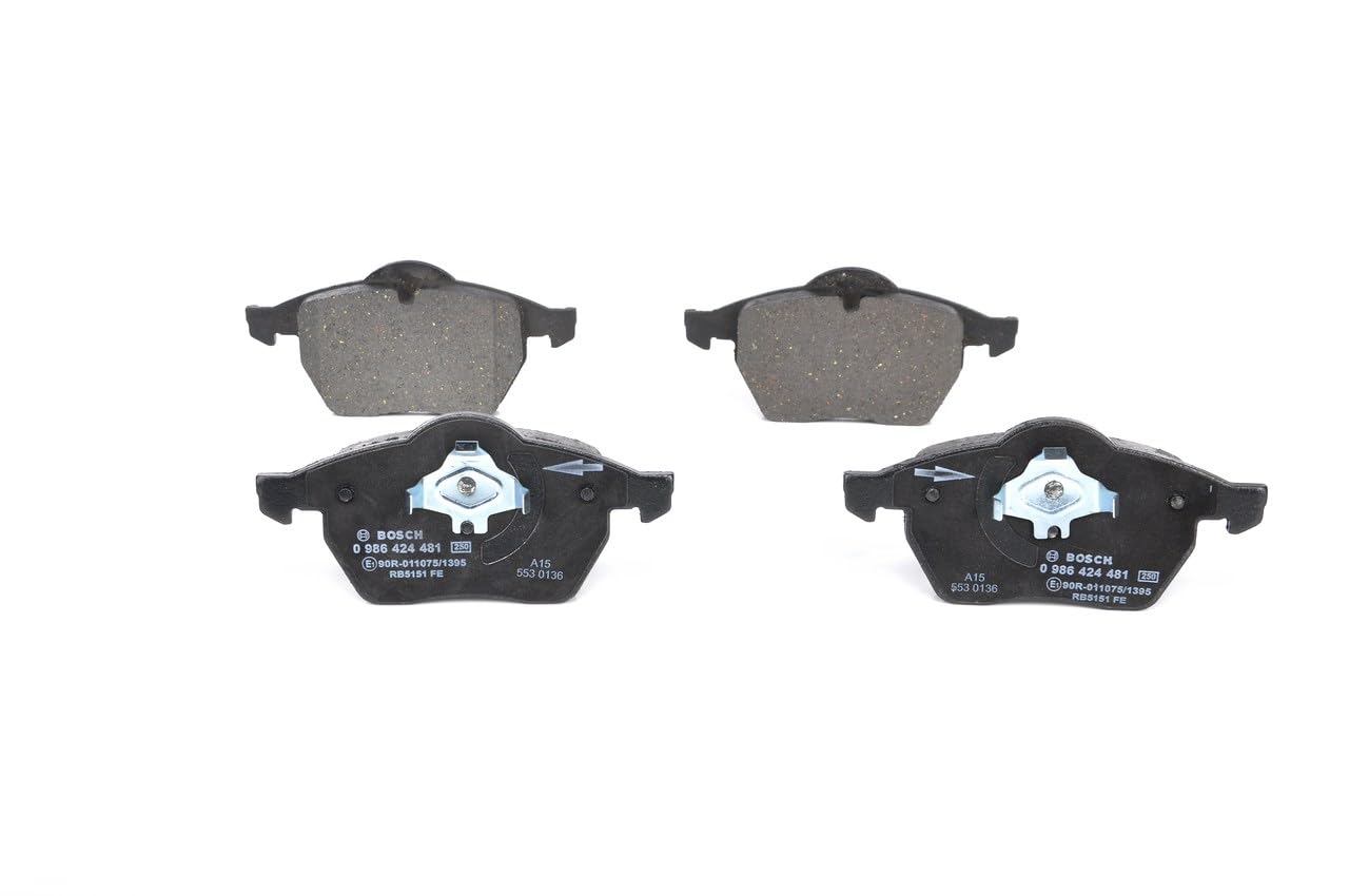Bosch BP249 - Plaquettes de Frein Avant pour Voiture - Qualité Bosch - Réduction du Bruit et de la Poussière - Certifié ECE-​R90 - Sans Cuivre - Jeu de 4 Plaquettes
