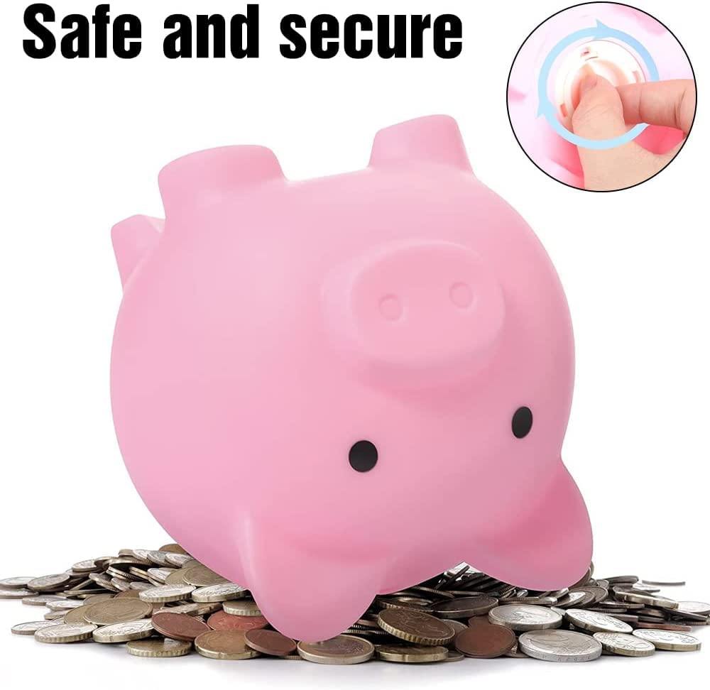 かわいい貯金箱 ピンクの貯金箱 樹脂製コインバンクボックス 開けるには壊さなければなりません 男の子と女の子のためのかわいい貯金箱 貯金箱 選別  500円玉貯金箱 子供 面白い 貯金 面白い貯金箱 自動選別 銭別銀行 とりだし君 バンク コイン選別 トイボックス 500円-1円 ...