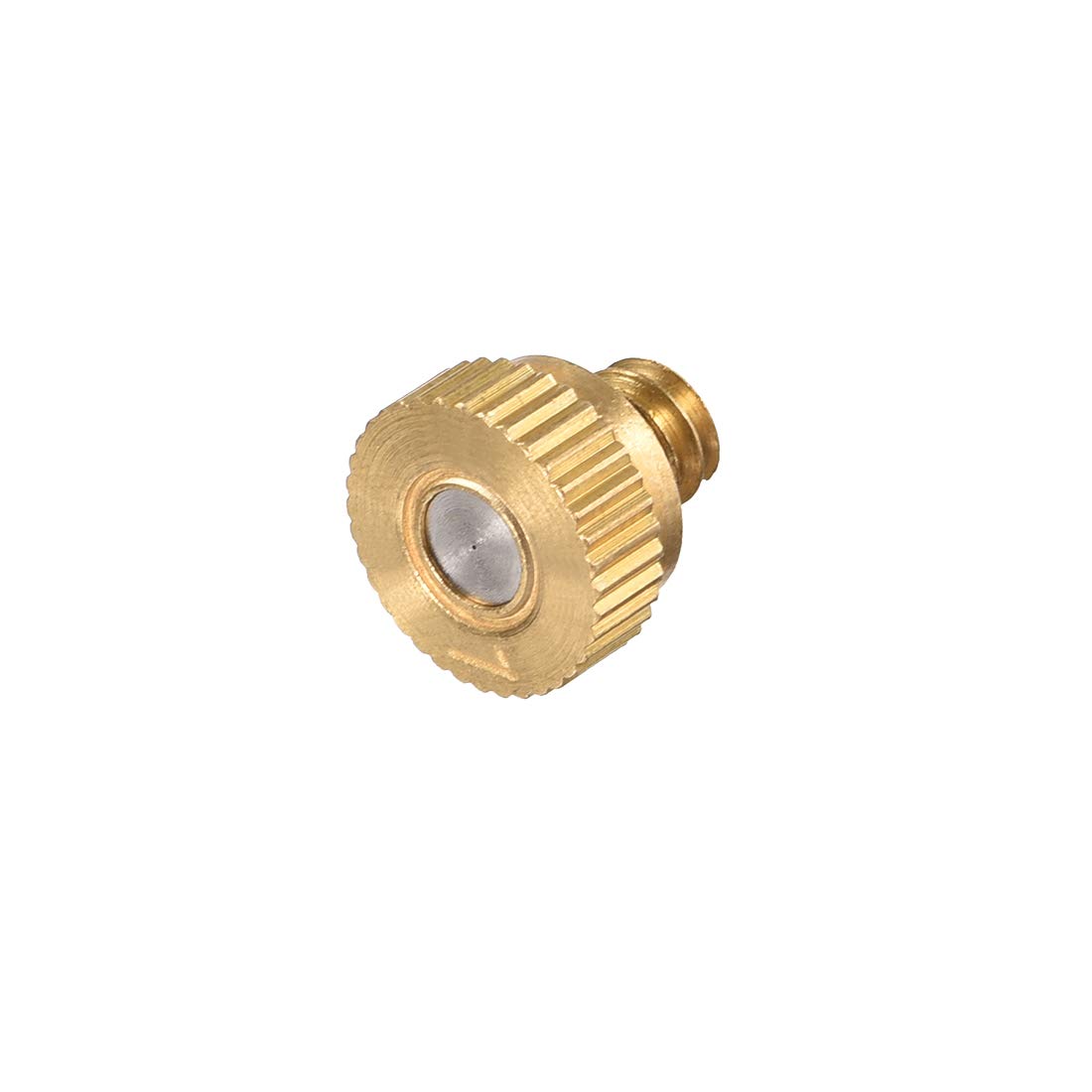 SOHNVWTGD Brass Misting Nozzle 10/24 UNC 0.1mm Orifice Dia Replacement Heads for Outdoor Cooling System