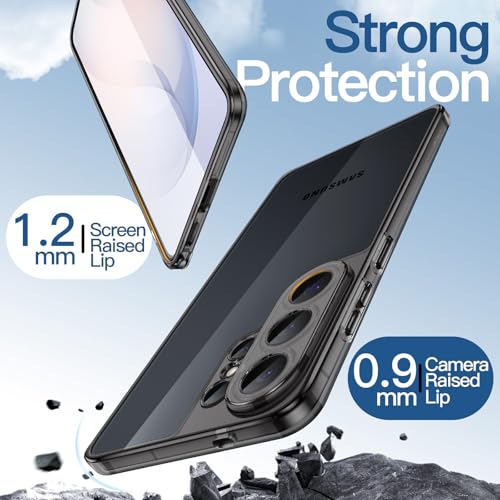 Image of JETech Cover Case for Samsung Galaxy S26 Ultra, Camera Lens Full Protection, Non-Yellowing Shockproof Bumper Phone Cover, Anti-Scratch Hard PC Back (Black)