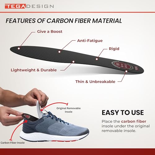 Image of Kids' Carbon Fiber Insoles for Idiopathic Toe Walking - 1 Pair - Rigid Shoe Inserts to Correct Tiptoe Walking - Toddlers and Big Kids Insert (Toddler 9)
