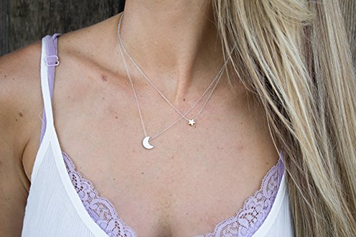 Amazon Com Moon And Star Multi Layer Necklace Handmade