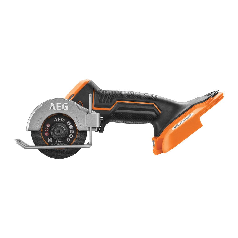 AEG - Tronçonneuse métal electrique 2 300 Watts 355 mm, 4280 tr/min, blocage de l’arbre, Livrée avec : 1 disque de coupe, 1 clé à molette - SMT355