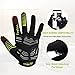 FIRELION Men/Women Bicycle Cycling Gloves, Full-Finger Anti-Skid Shock-Absorbing Outdoor MTB Downhill Off Road Gloves for Racing, Touch-Screen Sports Bike Protective Gloves
