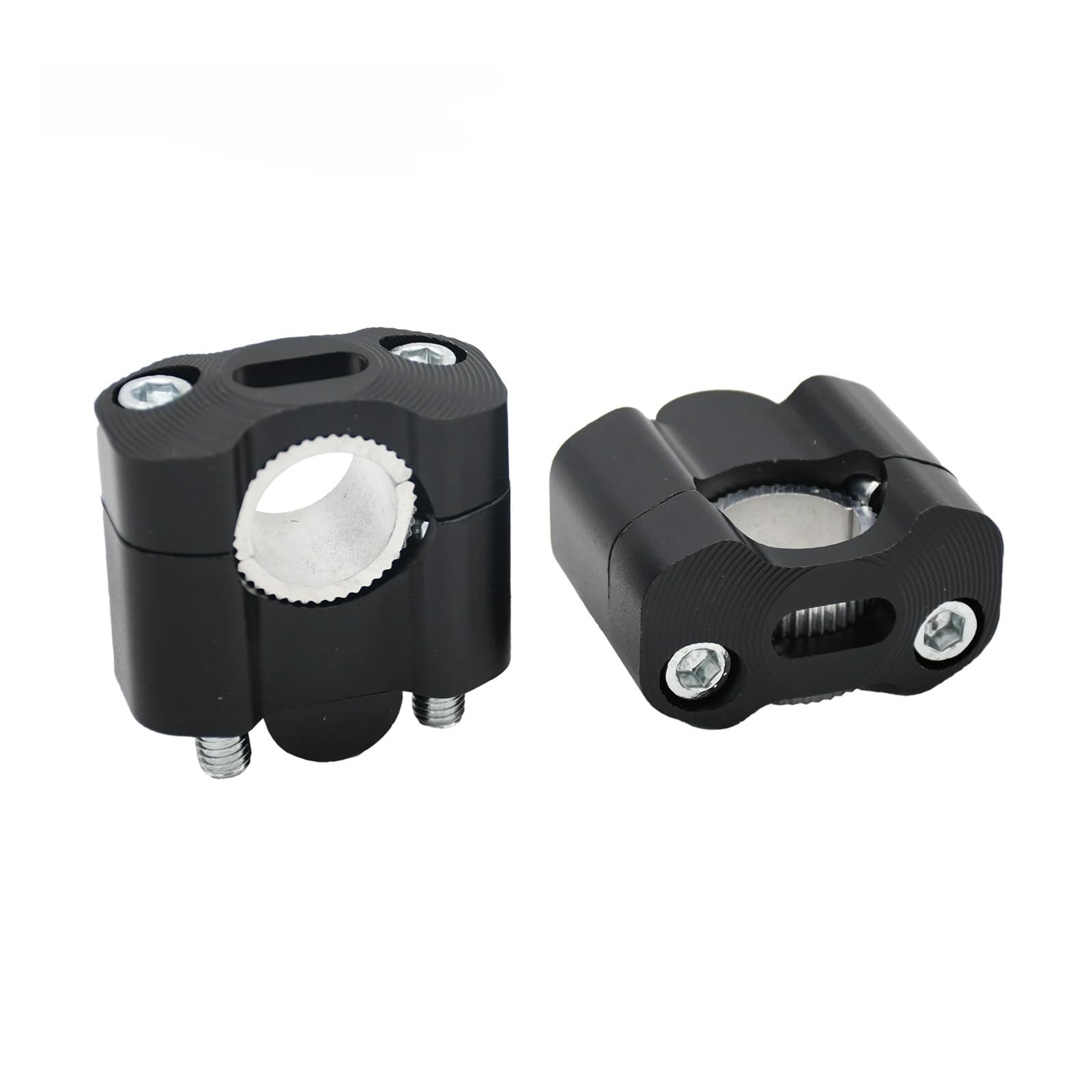 Adaptador Universal Para Manillar De Motocicleta Para Suzuki Elevador 22/28 Mm Alzas Manillar Moto(Negro)