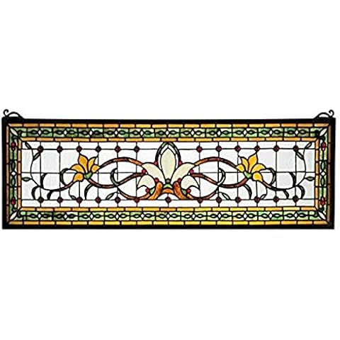 Meyda Tiffany Fairytale Transom Stained Glass Panel Cover