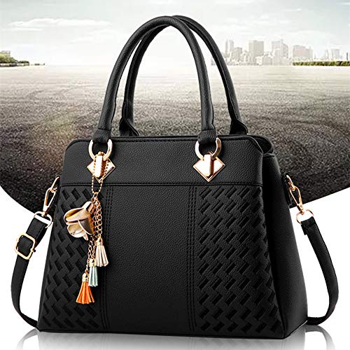 Bolso Satchel de Mujer de Cuero Sintético PU miniatura 6