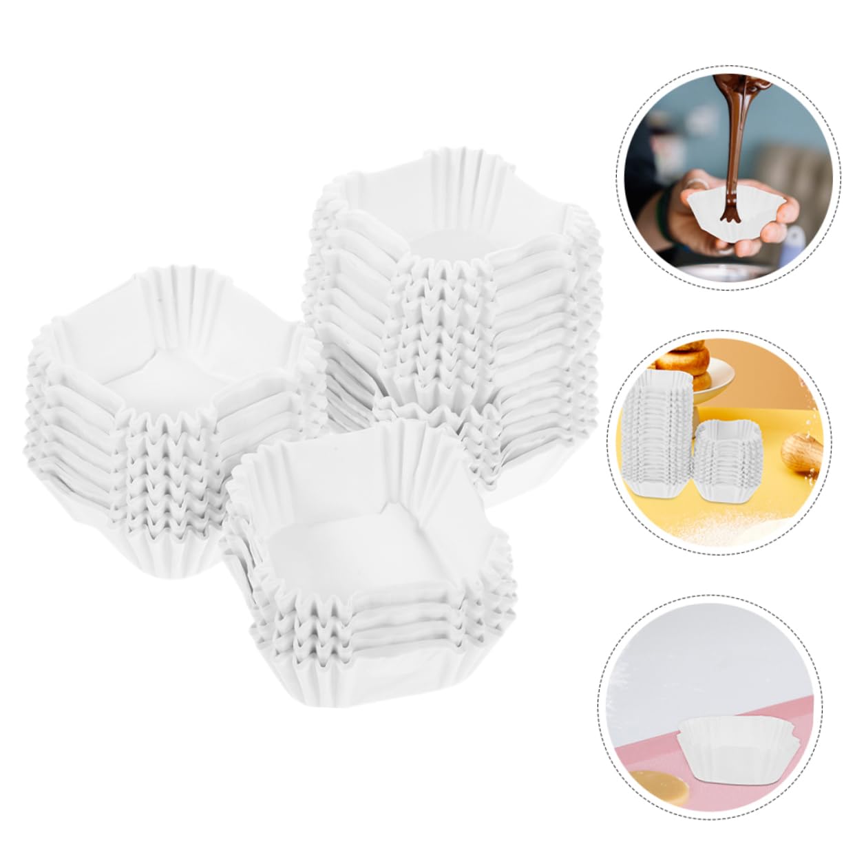 Alipis Lot De 4 Caissettes À Muffins Élégantes 2 000 Pièces X 4