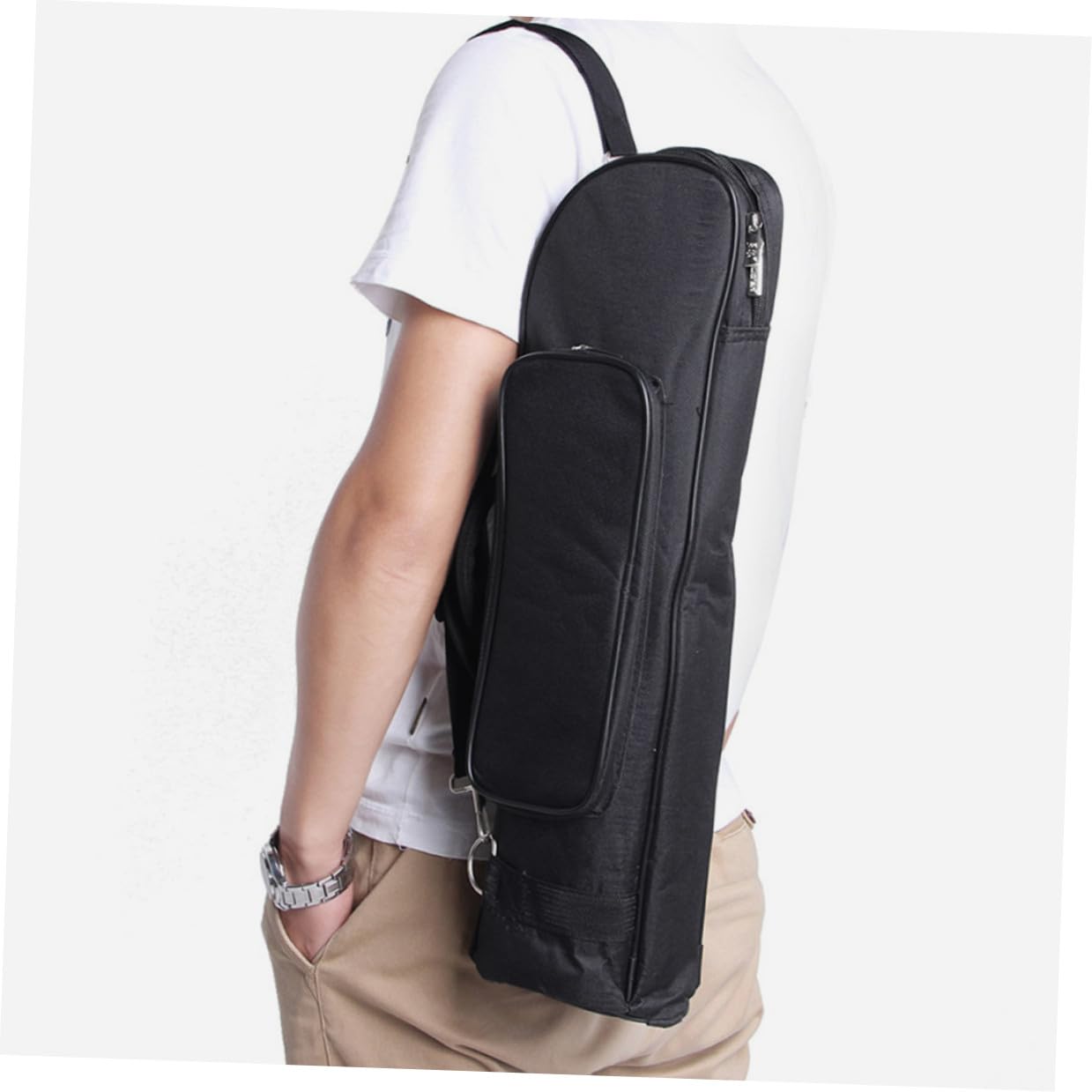 Funda Para Trompeta Pequeña, Bolso De Mano Tela Oxford Acolchada, Estuche Resistente Al Desgaste Para Músicos Jóvenes, Correa De Hombro y Compartimentos De Almacenamiento