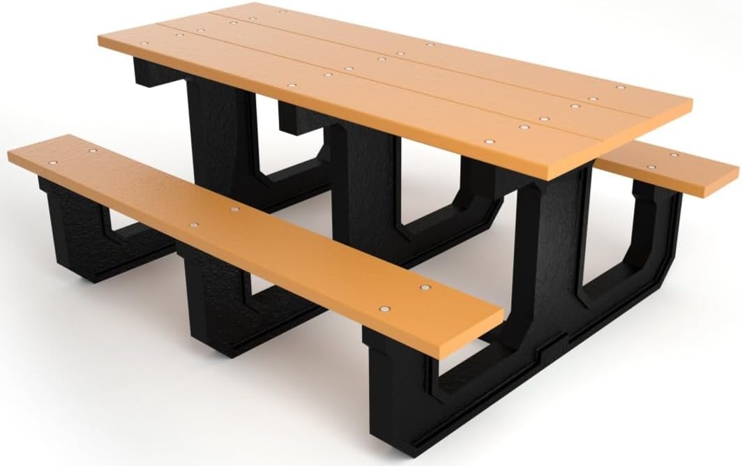 Frog Furnishings Park Place Outdoor Picnic Table for Tennis Courts