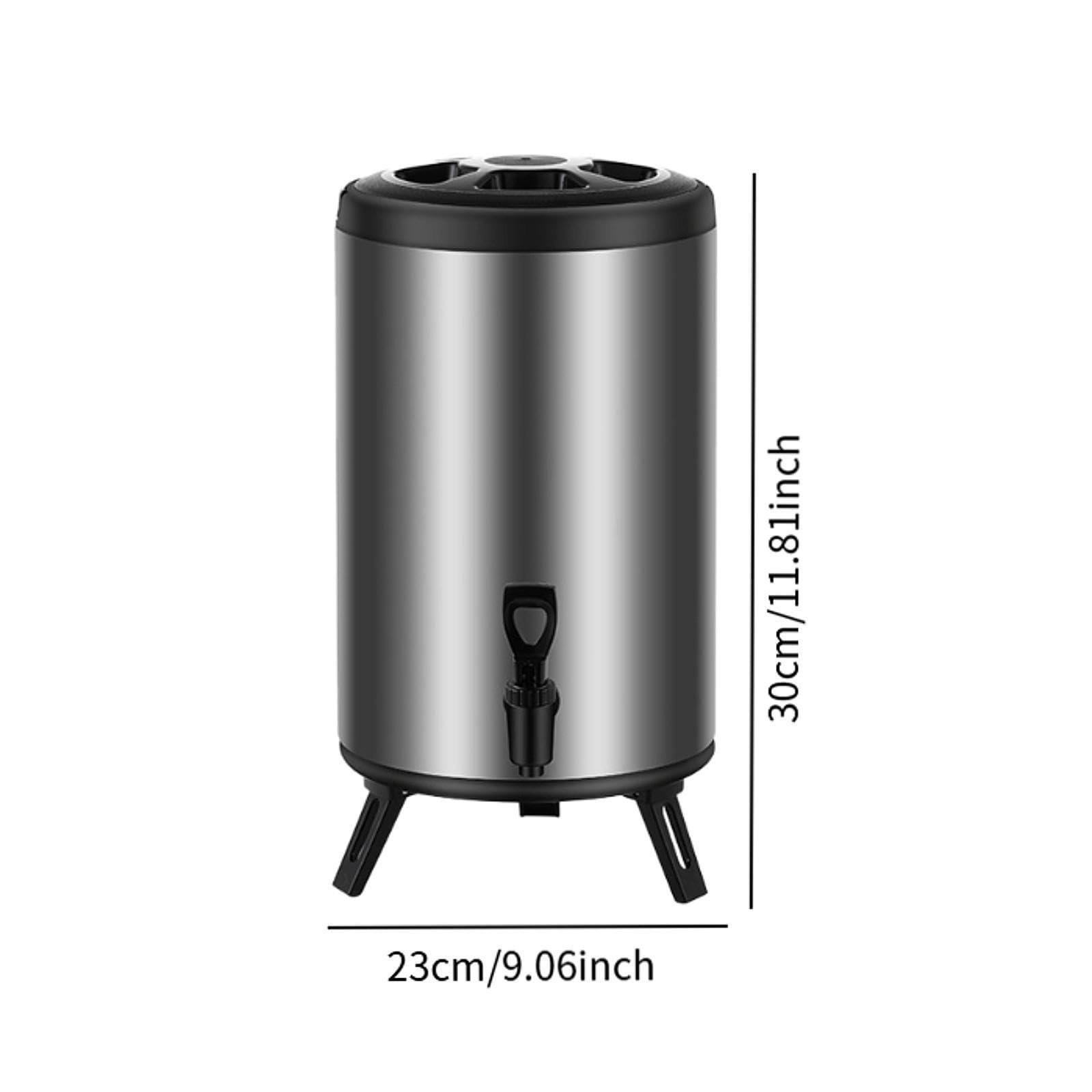 SWAYVES Dispensador de bebidas isotérmico, dispensador de té, cafetera, acero inoxidable, dispensador de leche, barril isotérmico for reuniones familiares(6L)