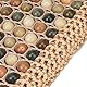 Blueshyhall Auto Sitzkissen mit Massage, 48x48x3cm Coole Atmungsaktive rutschfest Sitzauflage Auto Vordersitze, Universalle Kissen aus Bodhi Holzperlen mit Massage Kugeln für Auto Büro Stuhl (Beige)